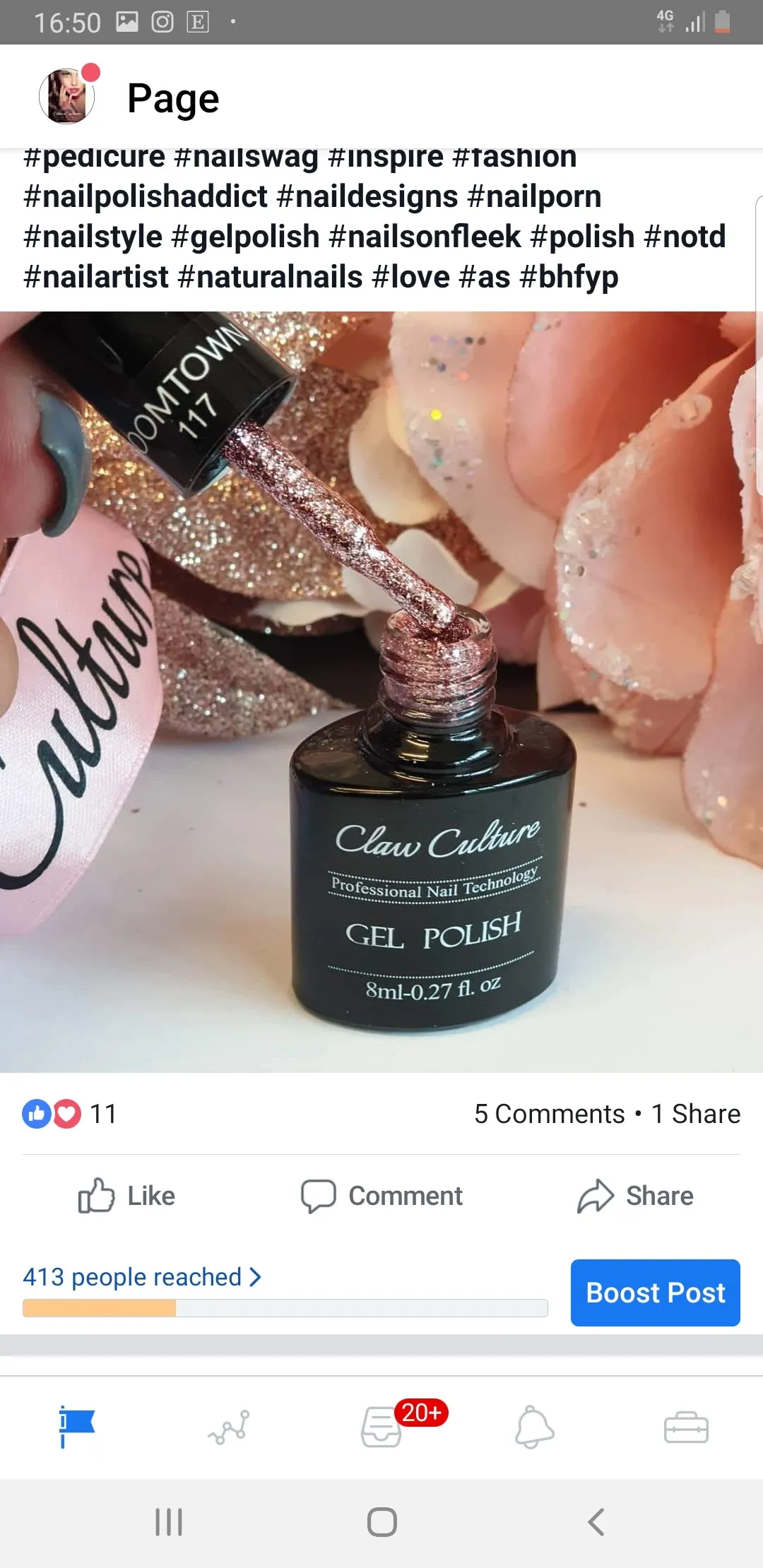 #117 BOOM TOWN - GEL POLISH BY CLAW CULTURE