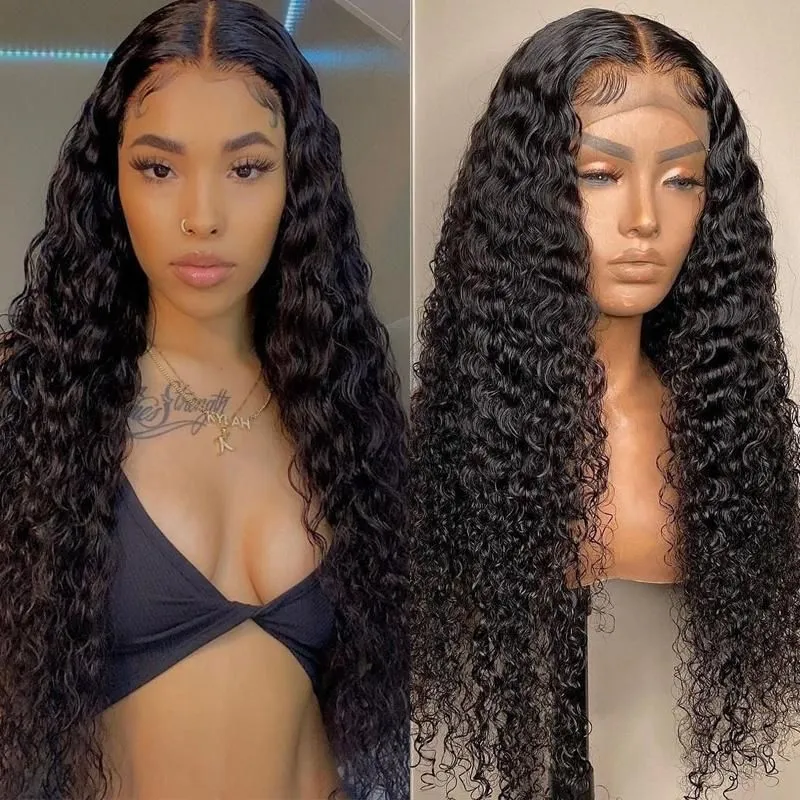13X4 13X6 HD LACE FRONTAL WIG BRAZILIAN CURLY NATURAL COLOR BURMESE HUMAN HAIR