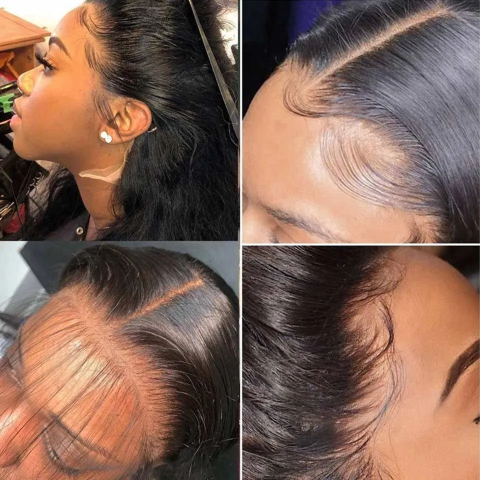 13X4 13X6 HD LACE FRONTAL WIG LOOSE WAVE NATURAL COLOR BURMESE HUMAN HAIR