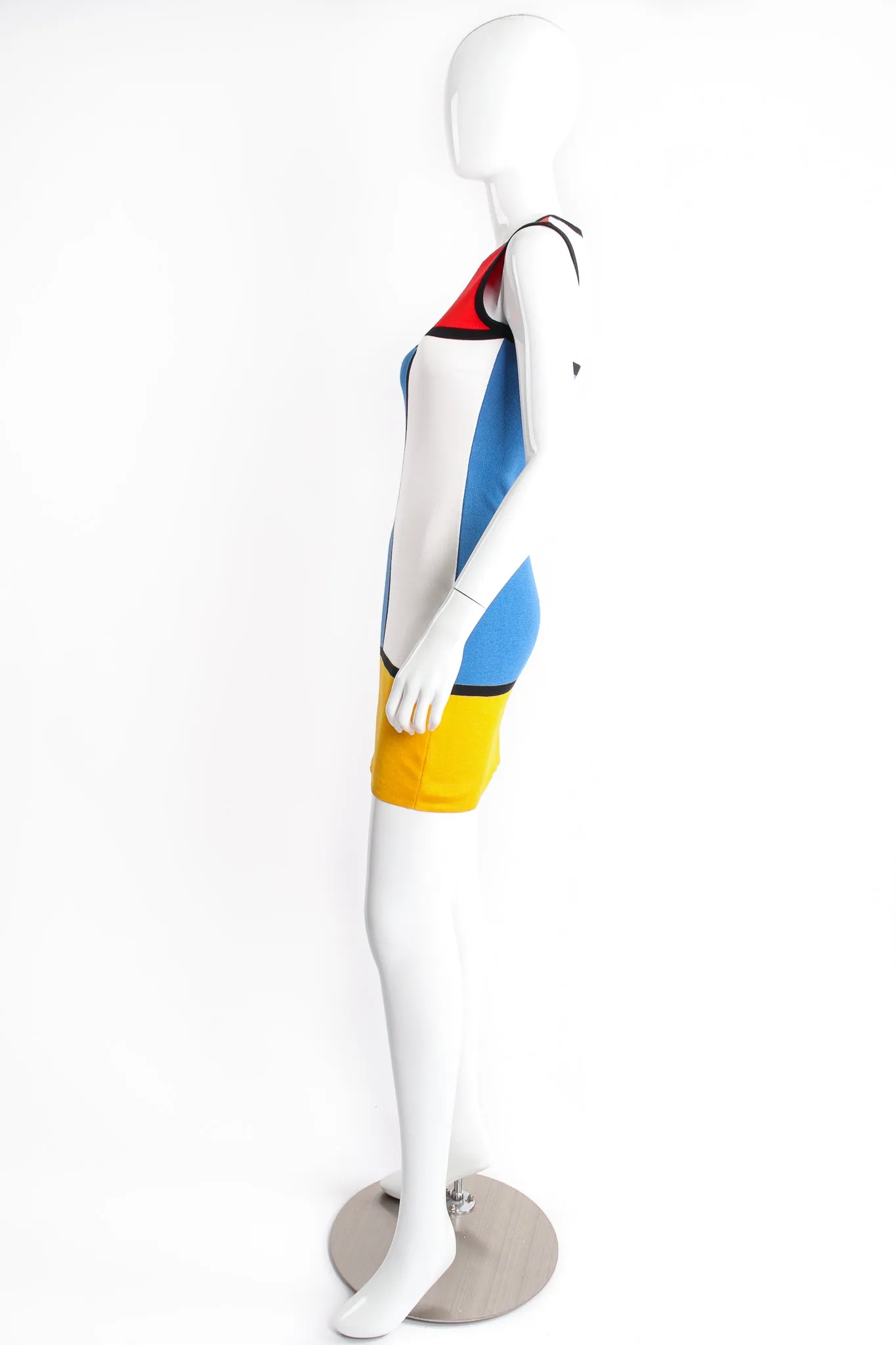 1997 S/S Mondrian Knit Sheath Dress