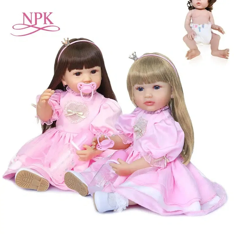 22-Inch Reborn Toddler Girl Doll - Princess in Pink Dress