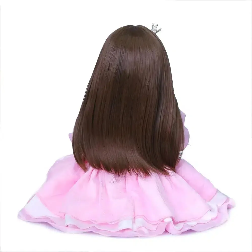 22-Inch Reborn Toddler Girl Doll - Princess in Pink Dress