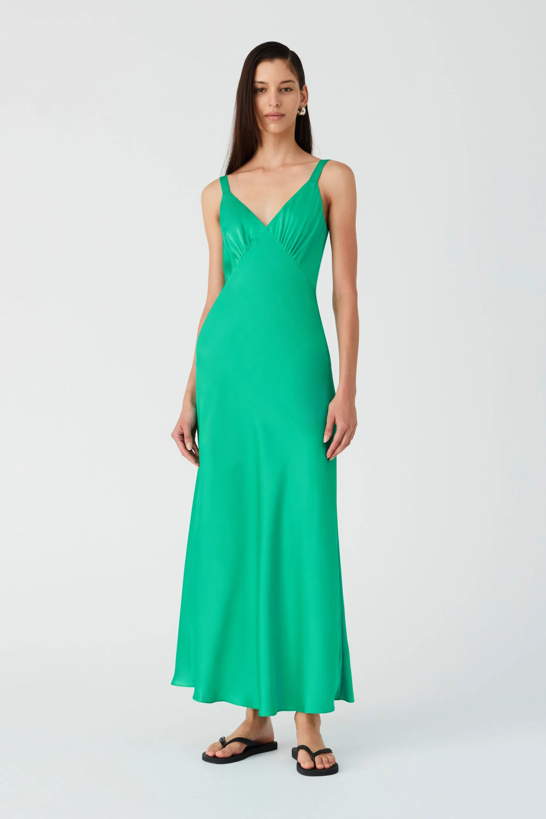 AGUSTINA SATIN MAXI DRESS