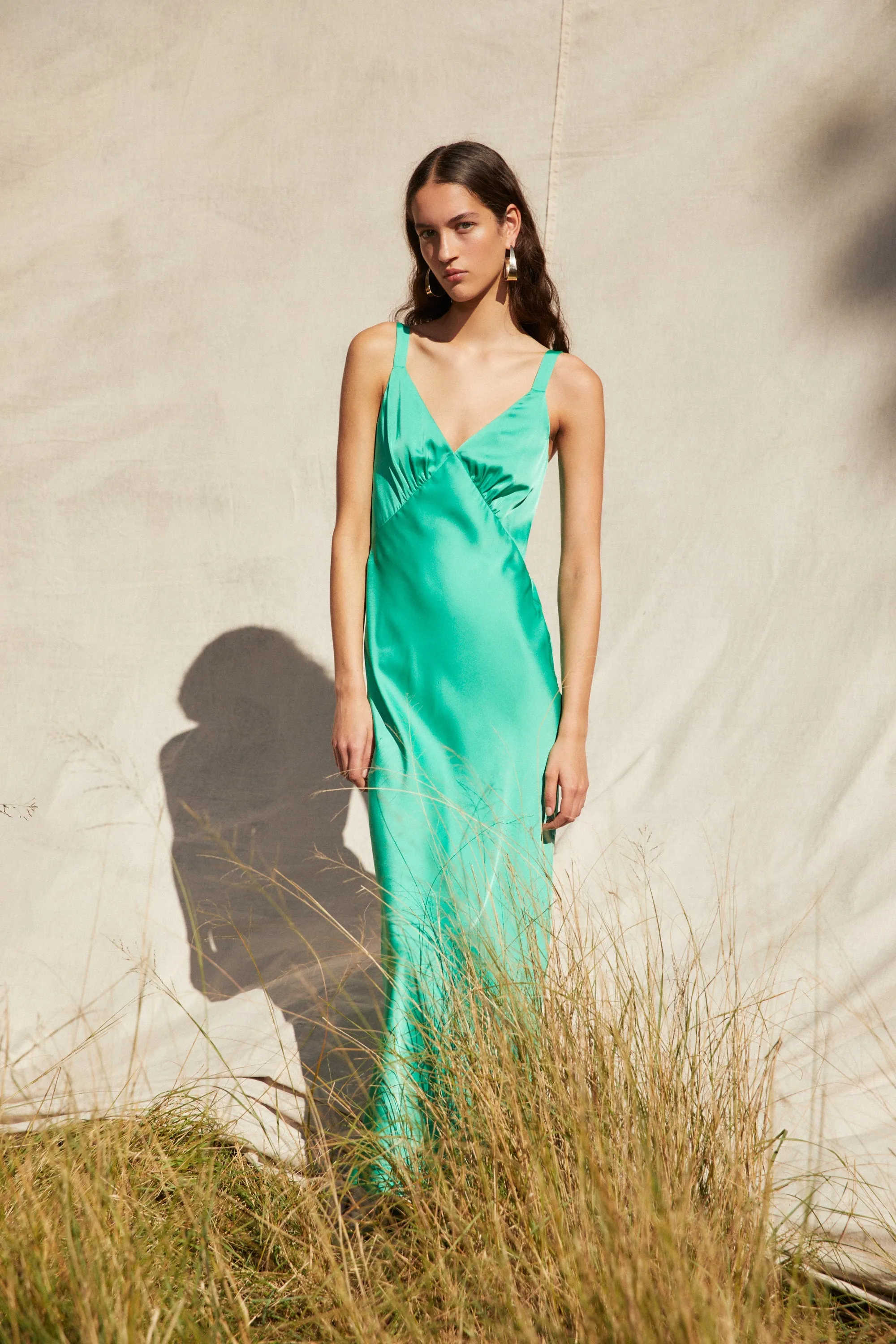 AGUSTINA SATIN MAXI DRESS