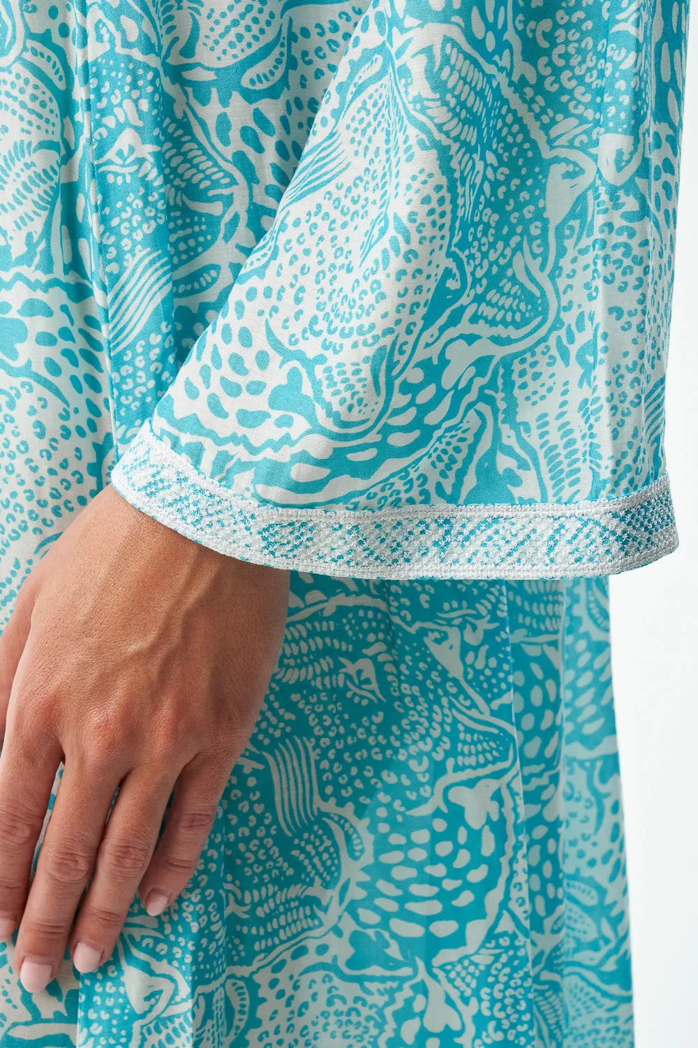 ALTHEDA DRESS - ANIMAL BLUE