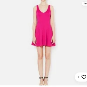 Amanda Uprichard pink Deep V Ponte Fit and Flare Dress Size small