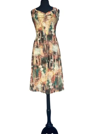 Amelia Sleeveless V-Neck Flared Dress