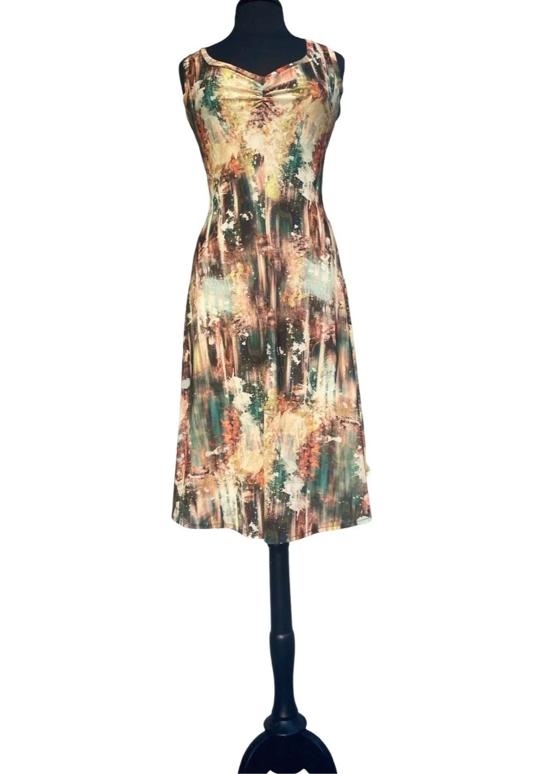 Amelia Sleeveless V-Neck Flared Dress