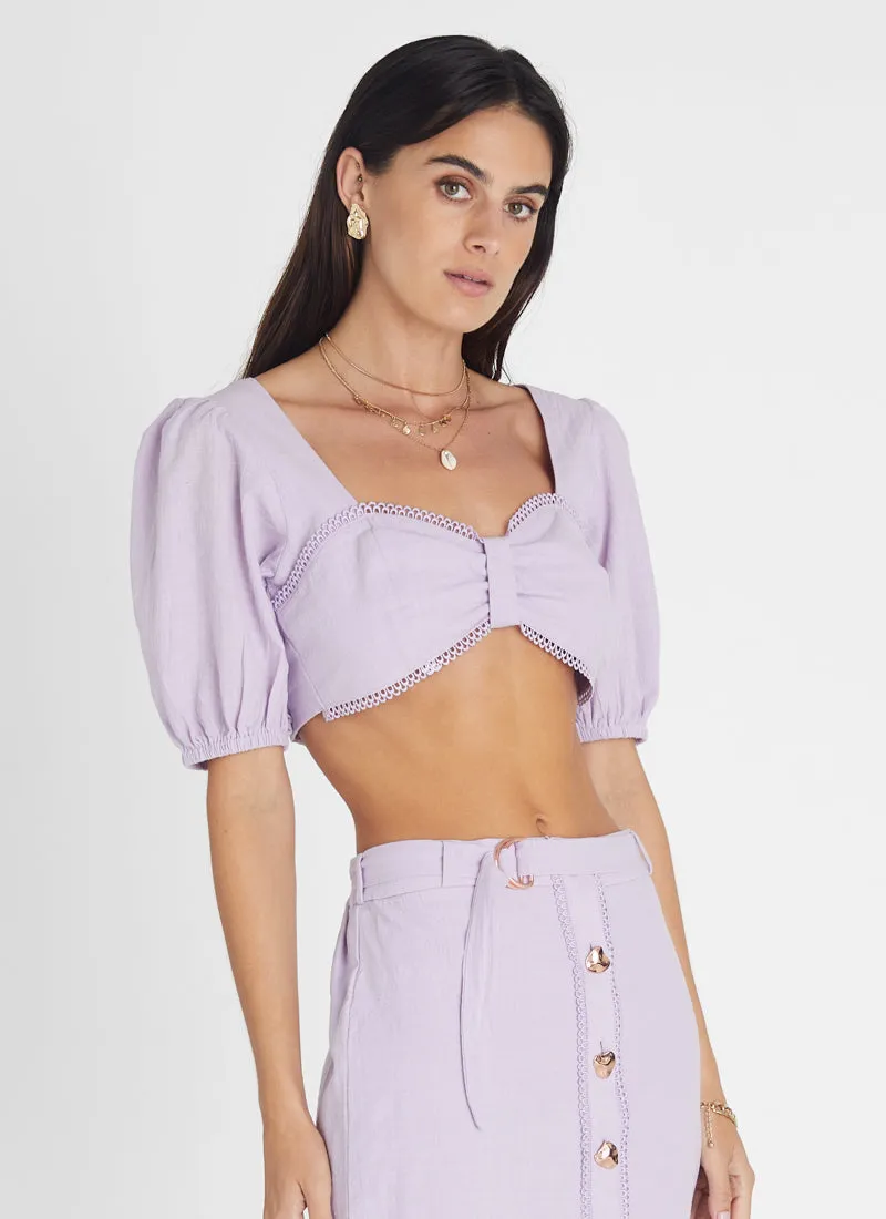 Amethyst Lace Crop (SAMPLE)