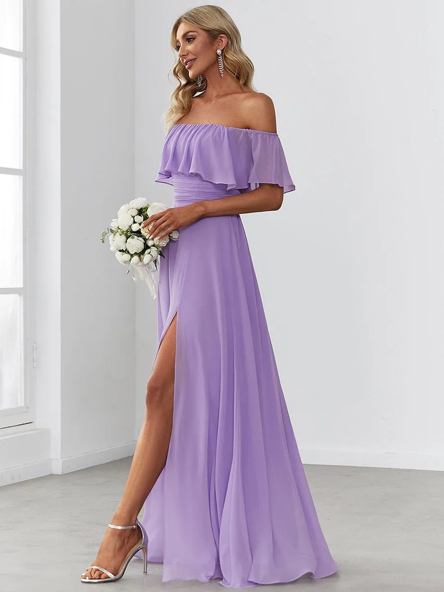 Angelina Lavender off shoulder bridesmaid dress s10-12 Express NZ wide