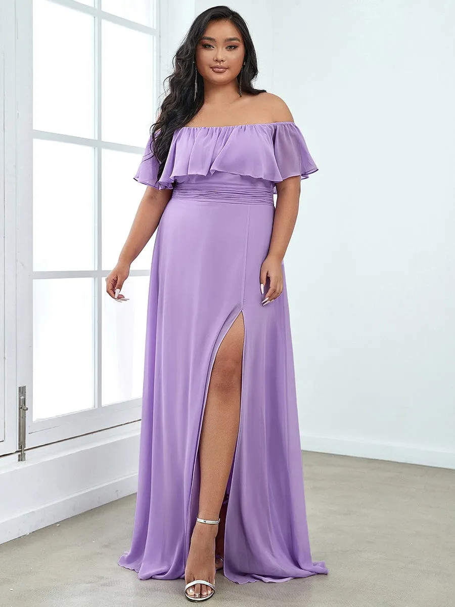 Angelina Lavender off shoulder bridesmaid dress s10-12 Express NZ wide