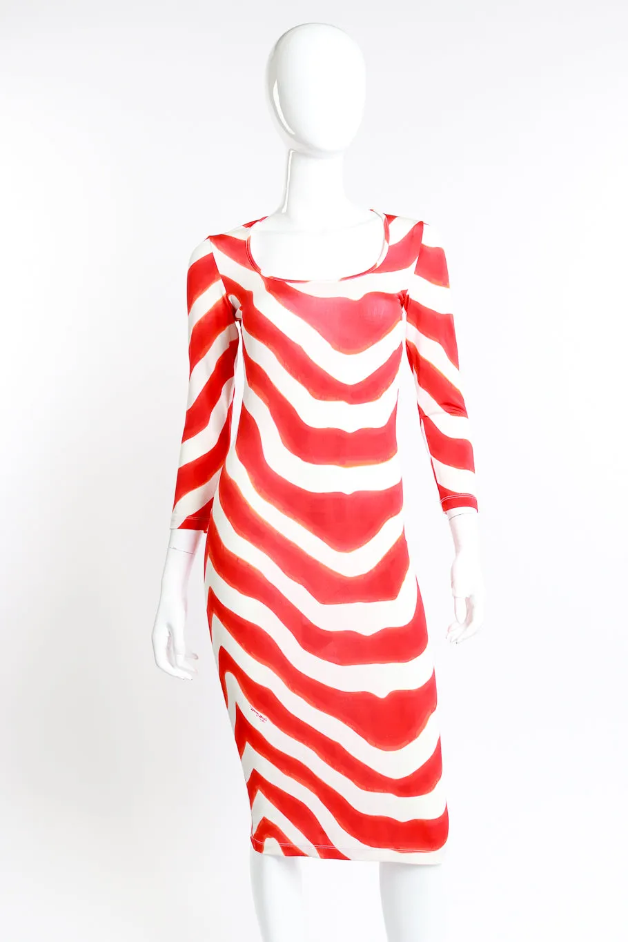 Animal Stripe Sheath Dress