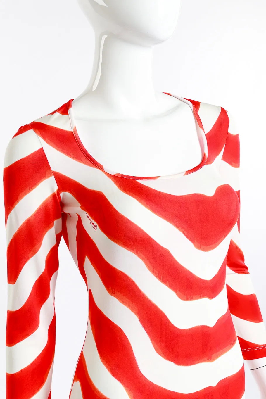 Animal Stripe Sheath Dress