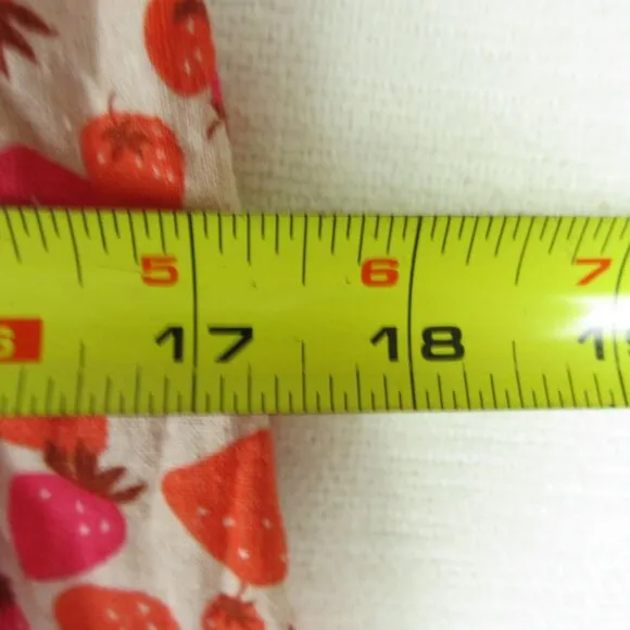 Ann Taylor Strawberry Linen Blend Ruffle Sleeve Flare Dress Size 6