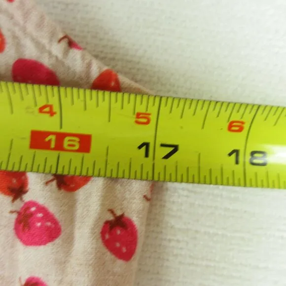 Ann Taylor Strawberry Linen Blend Ruffle Sleeve Flare Dress Size 6