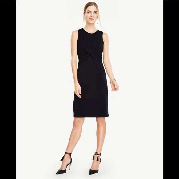 Ann Taylor twist sheath dress.