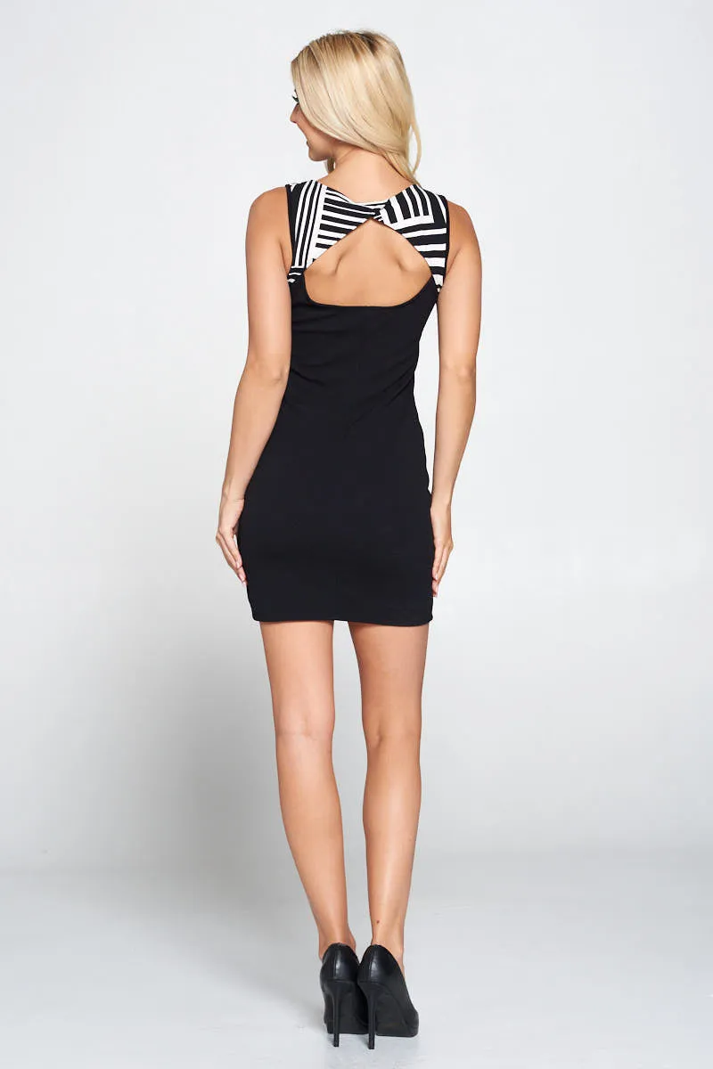 ANNA PEEKABOO DRESS (BLACK)