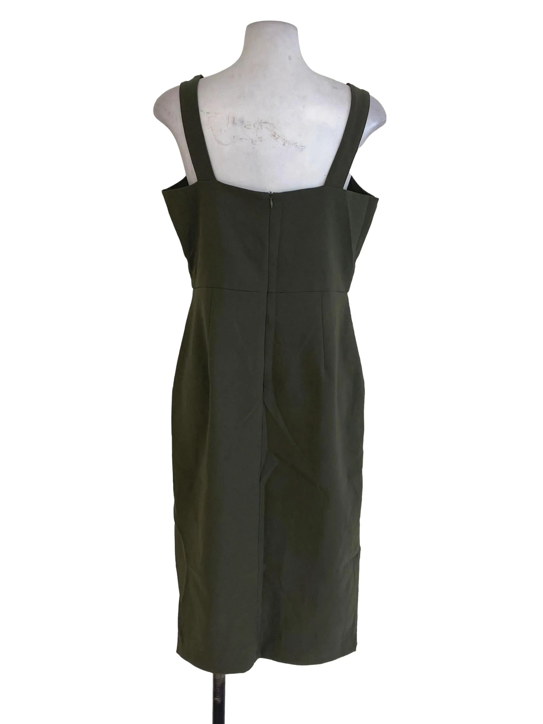 Army Green Sheath Dress