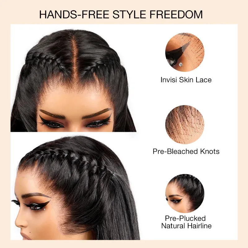 Ashimary PairUp Zippable Wig Highlight Body Wave Optional Replaceable Zip Lace Top 2 in 1
