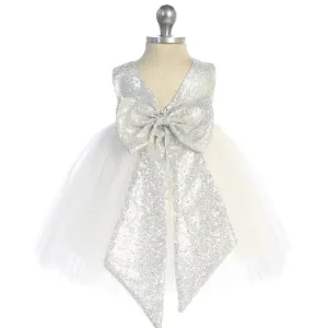 Baby Belle of the Ball Dress - Silver