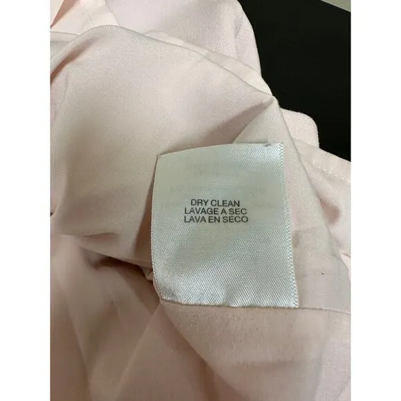 Badgley Mischka Size 12 Sleeveless Knee Length Sheath Dress Baby Pink Croquet