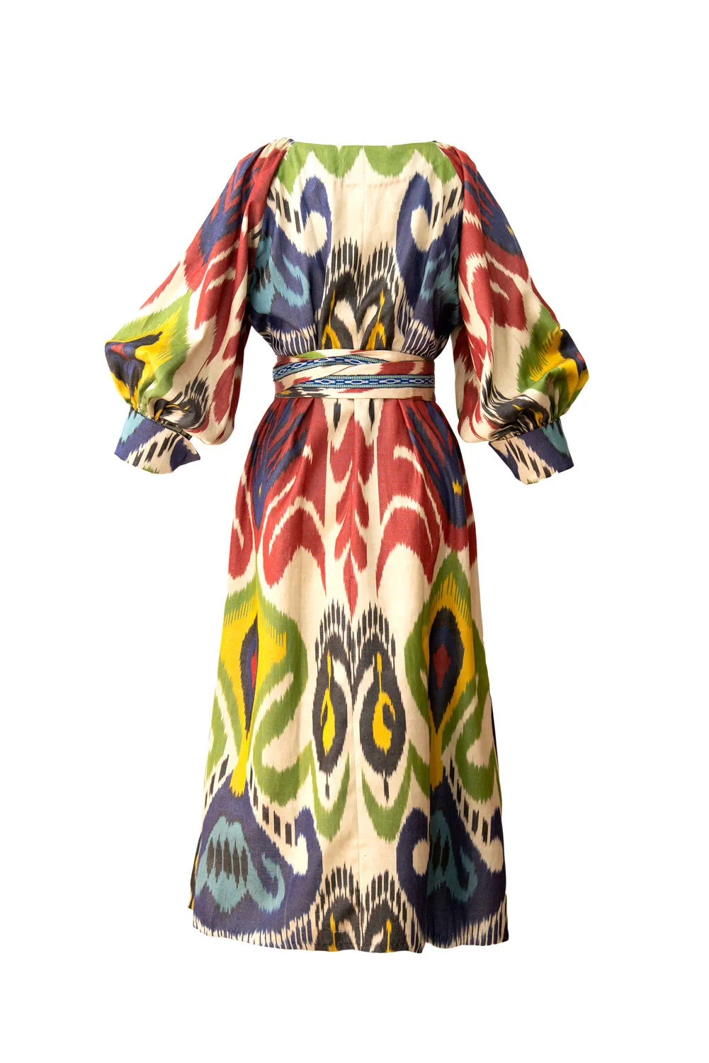 Bahor Multicolor Silk Ikat Dress