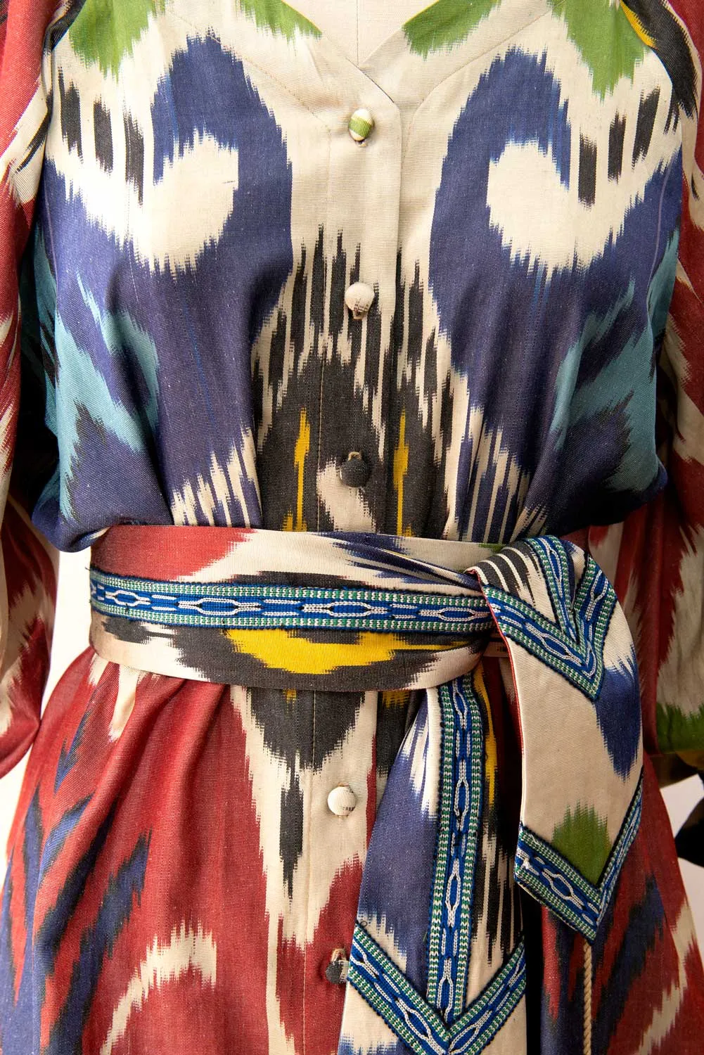 Bahor Multicolor Silk Ikat Dress