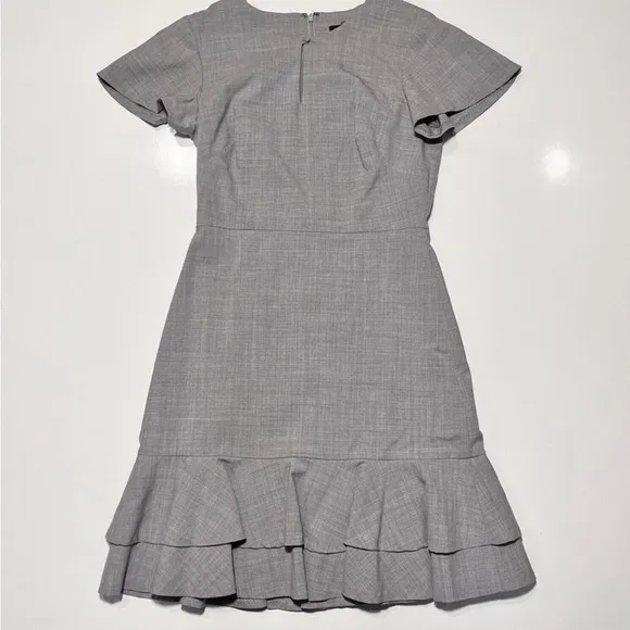 Banana Republic Fit &amp; Flare Midi Ruffle Wool Dress petite