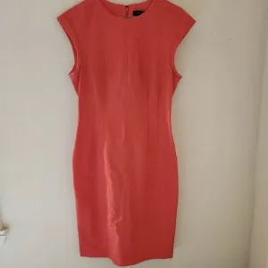 Banana Republic Womens Orange Coral Sheath Cotton Viscose Sheath Dress Sz 8