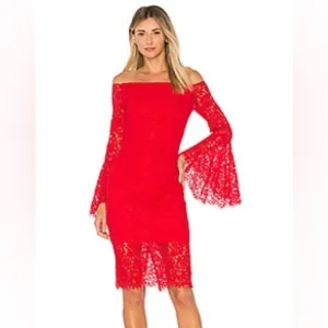 Bardot 10 Solange Lace Midi Dress