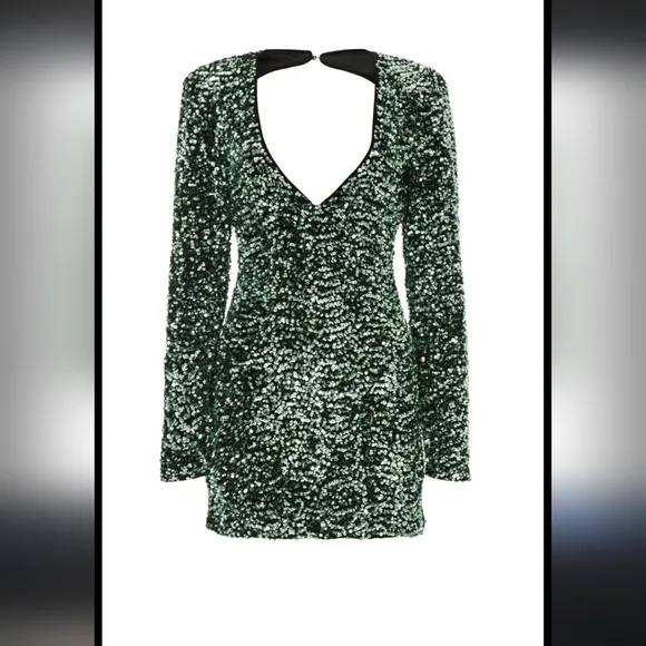 Bardot Lilia Sequin Mini Dress Sz LARGE
