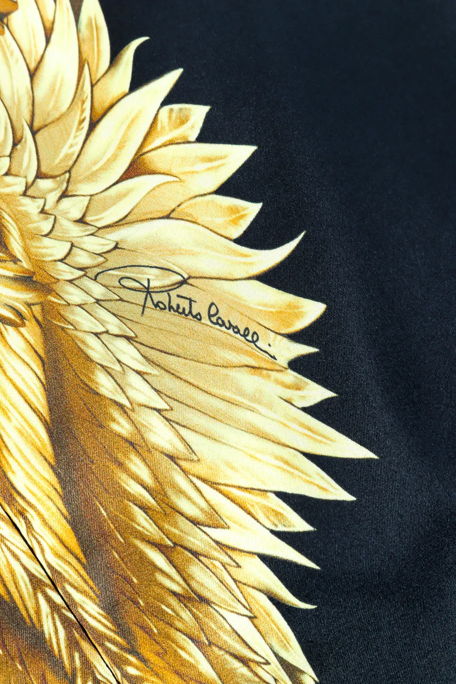 Baroque Wings Graphic Silk Dress