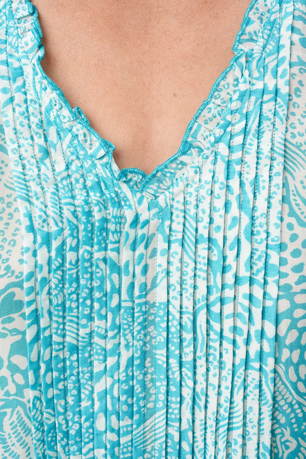 BELLA DRESS - ANIMAL BLUE