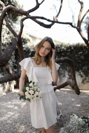 Bianca Fit Flare Dress - Cream