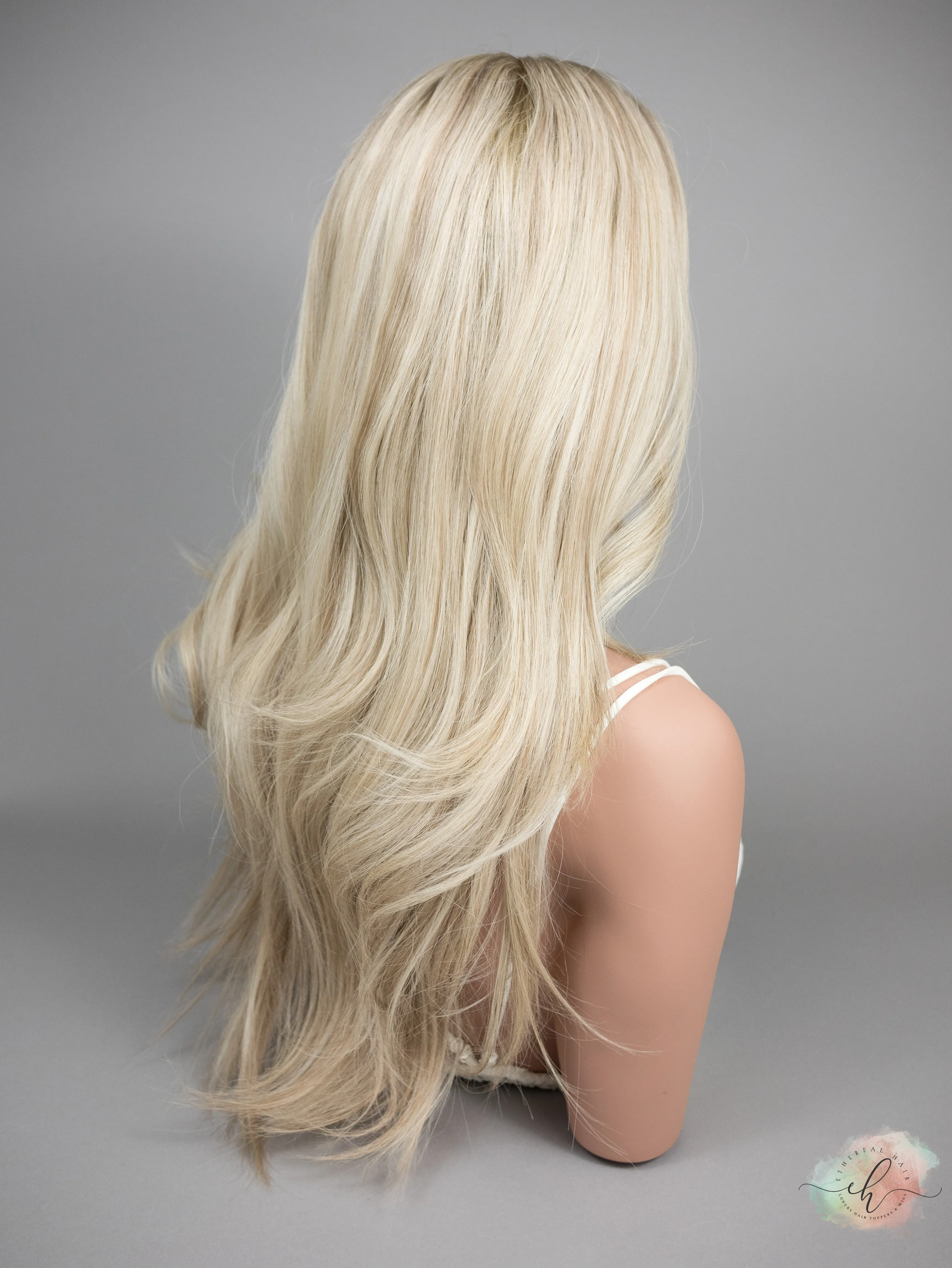 “BIANCA" Premium Wig: Lace Top, Sz. M, 26"