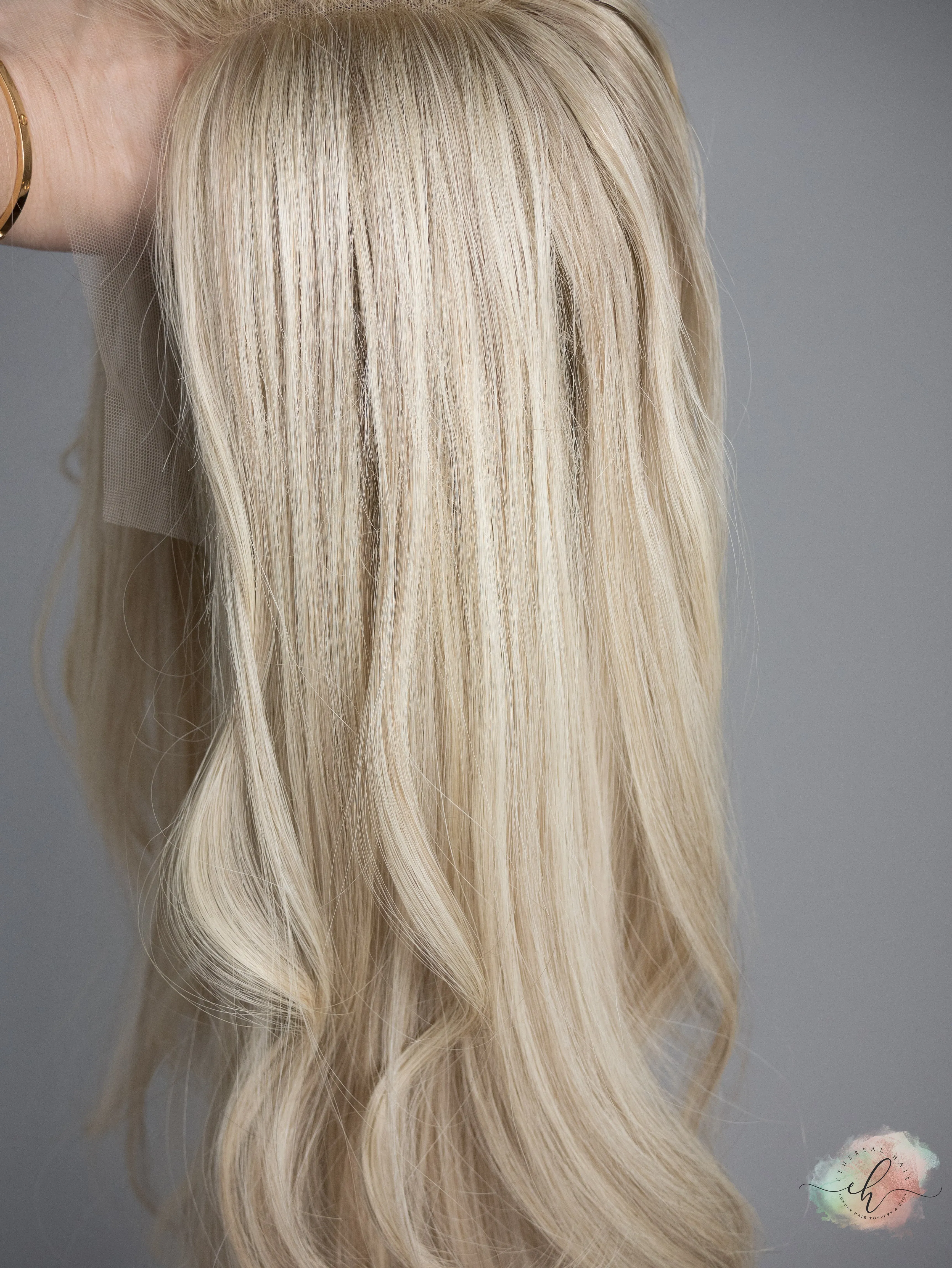 “BIANCA" Premium Wig: Lace Top, Sz. M, 26"
