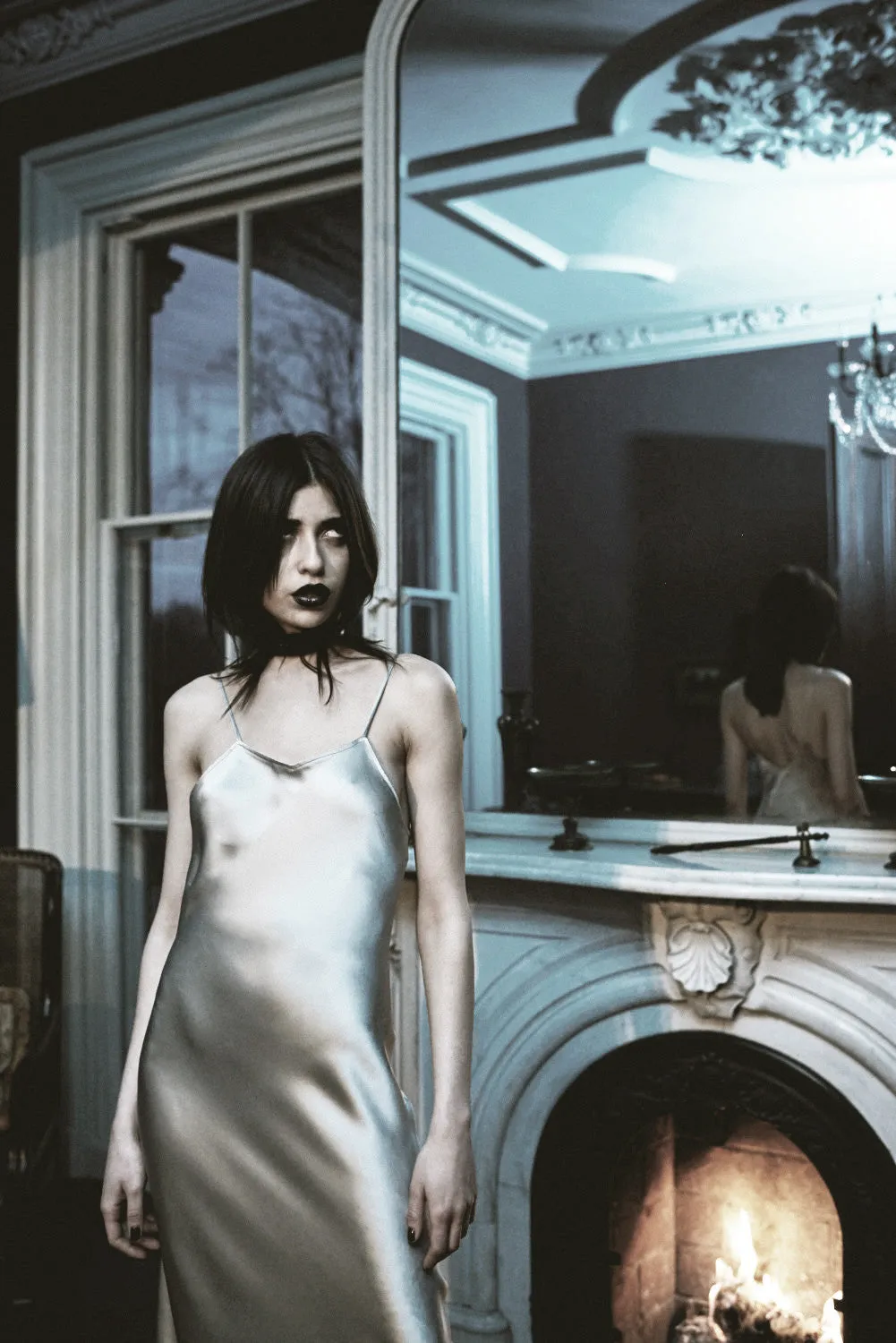 Bias Cut Slip Dress