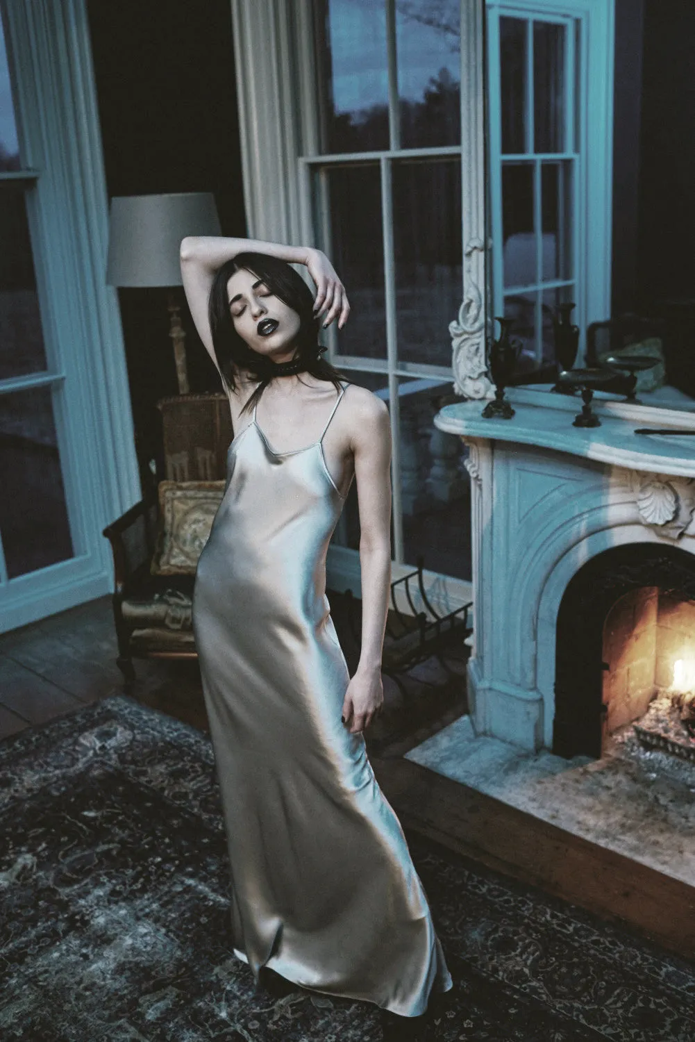 Bias Cut Slip Dress