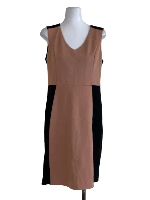 Bicoloured Plain Sheath Dress