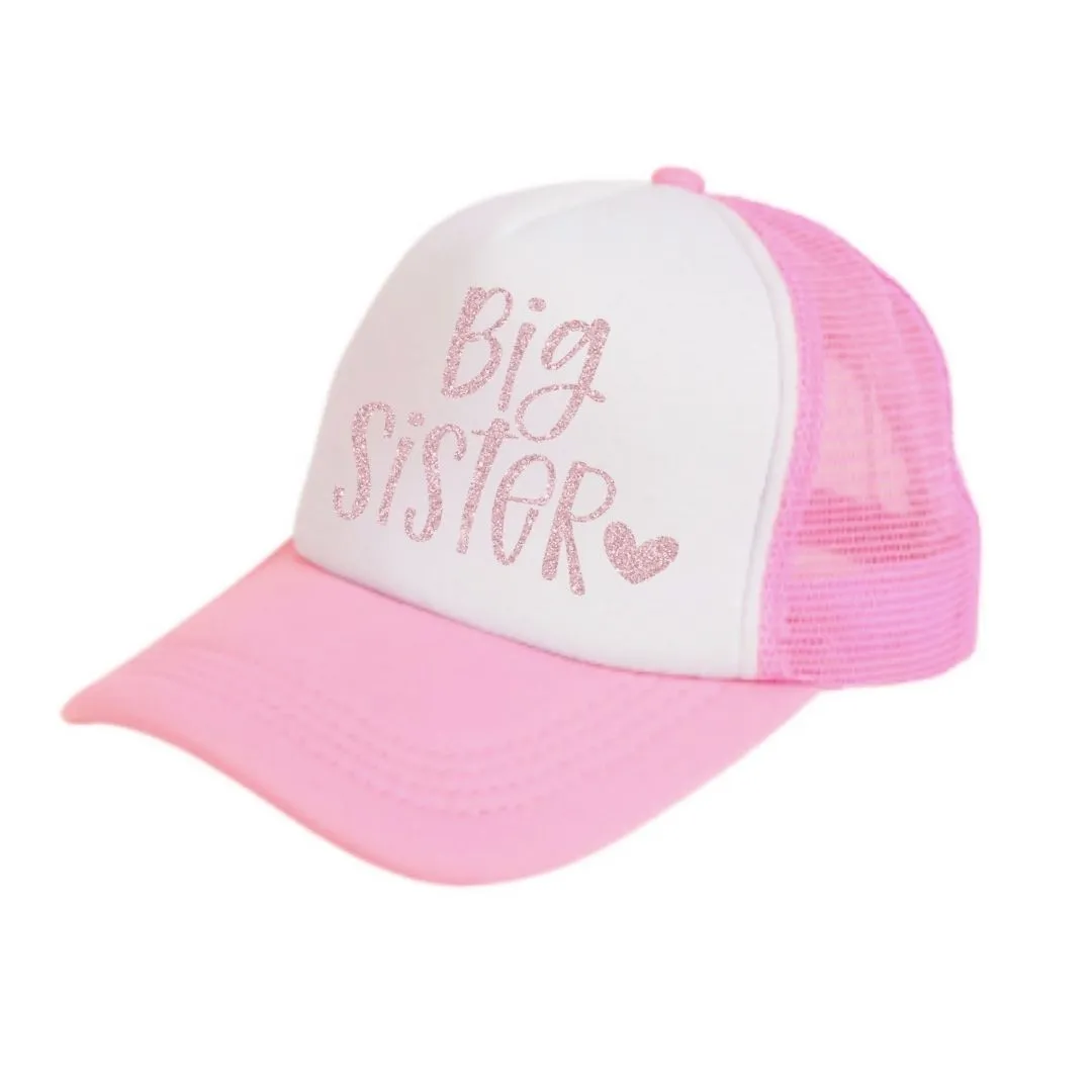 Big Sister Pink Trucker Hat