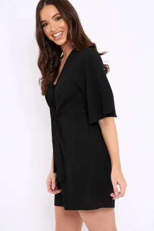 Black Bow Tie Dress - Teagan