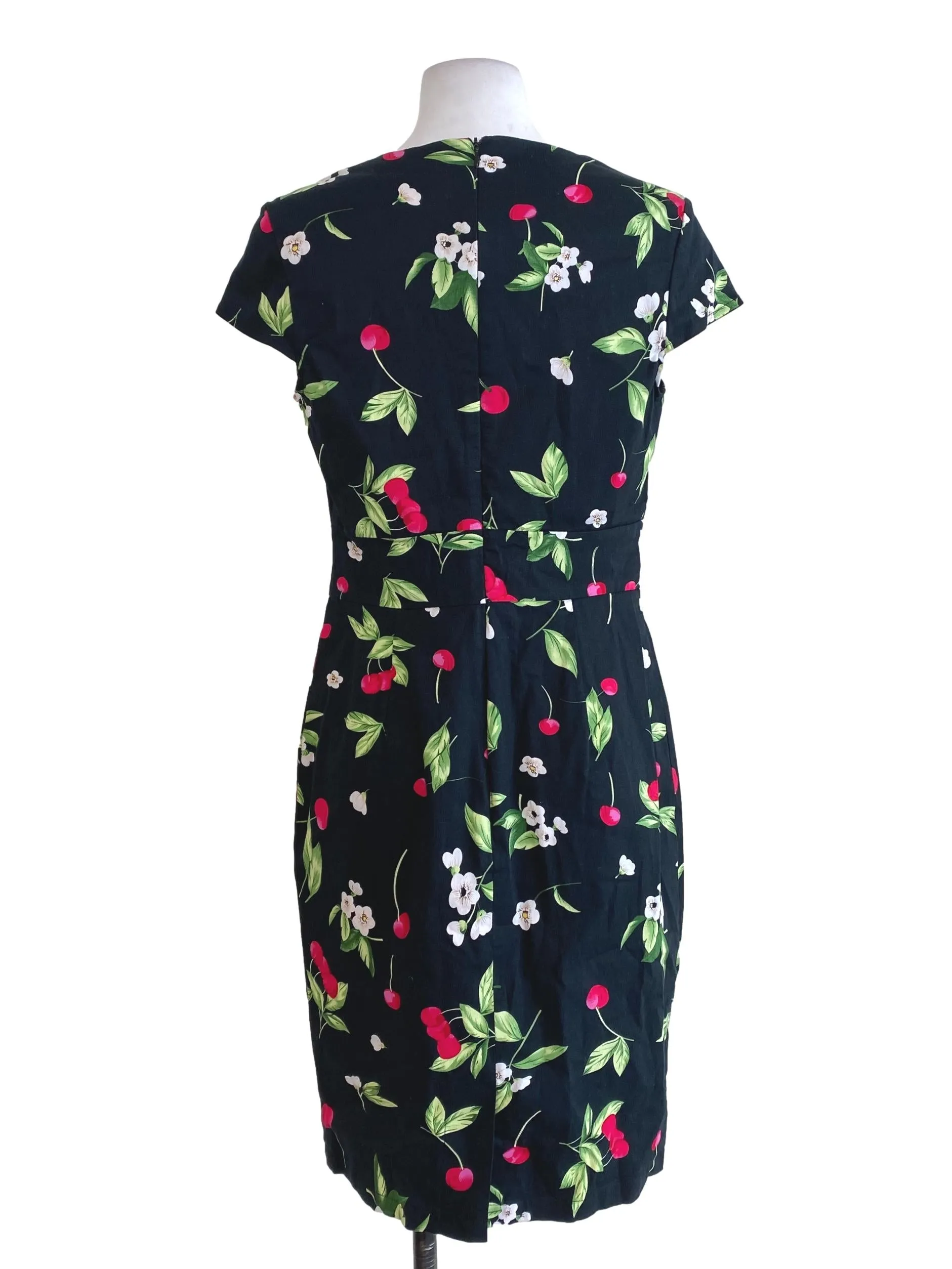 Black Floral Sheath Dress