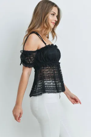 Black Lace Top