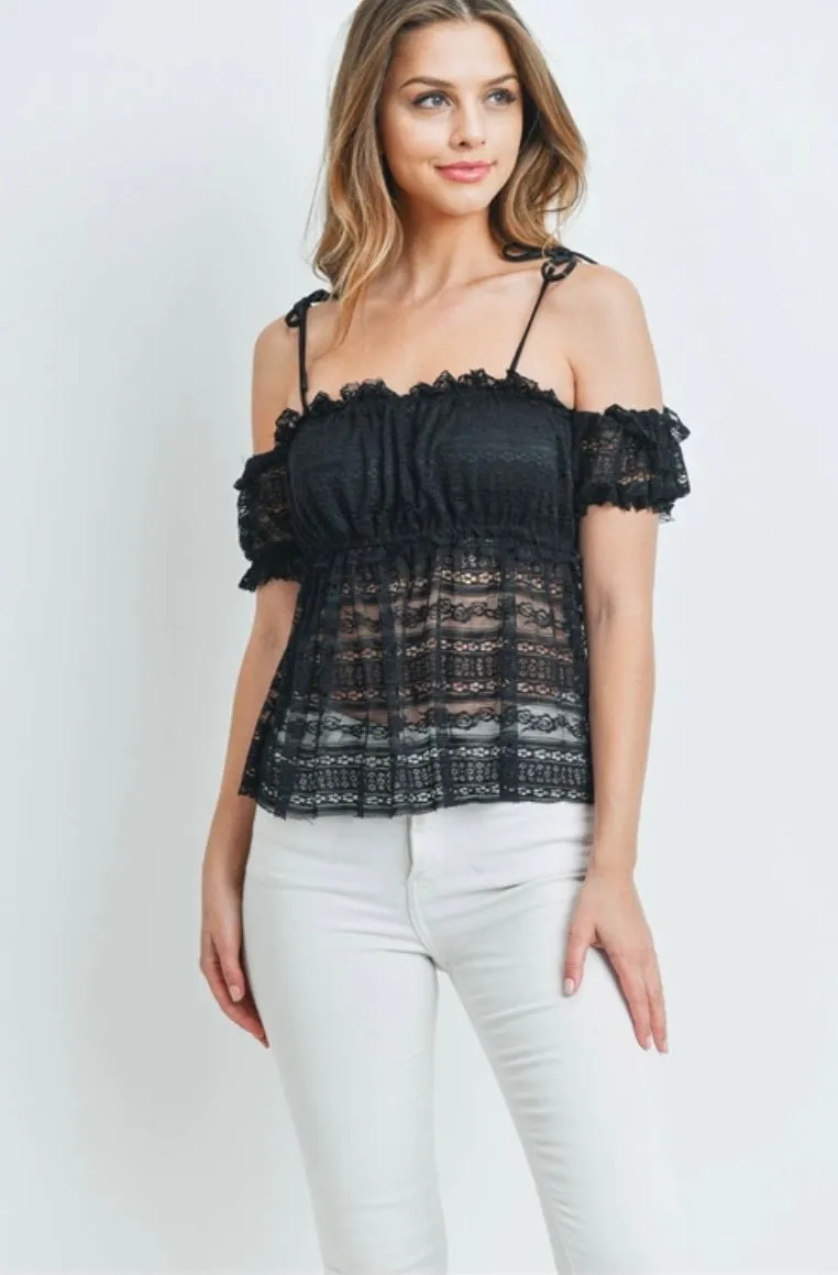 Black Lace Top