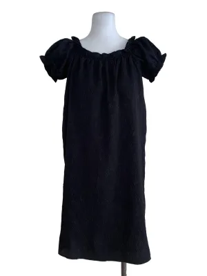 Black Plain Sheath Dress