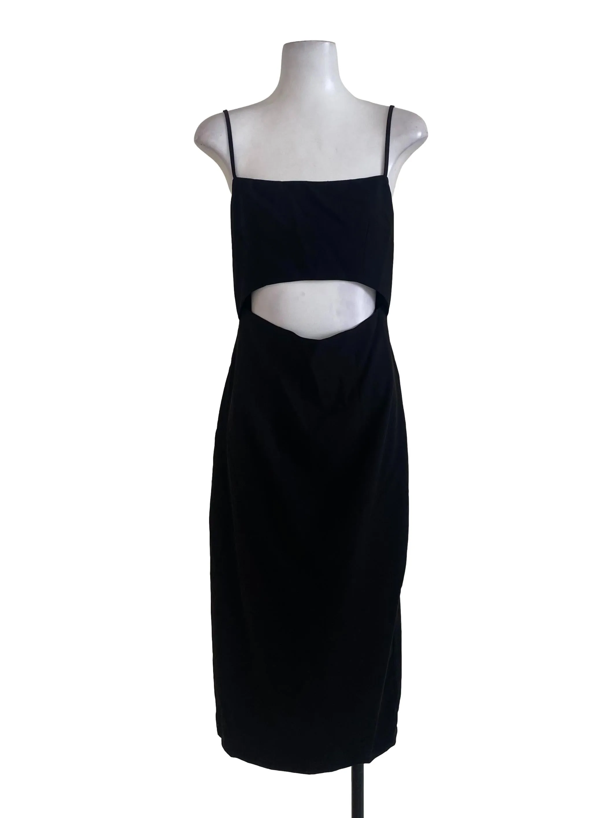 Black Plain Sheath Dress