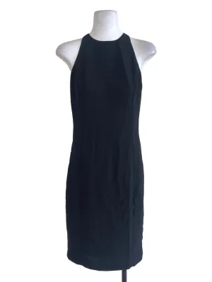 Black Plain Sheath Dress