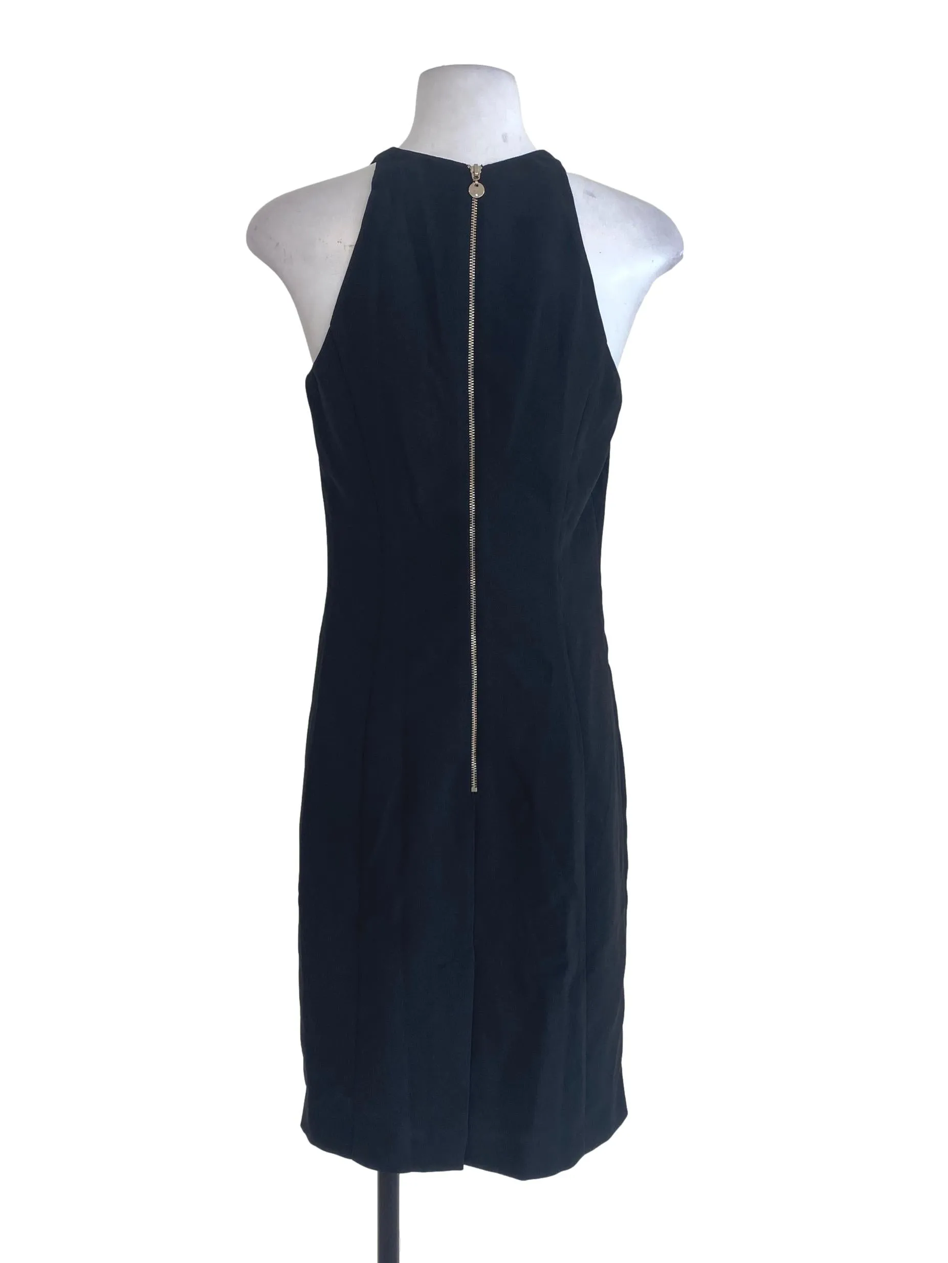 Black Plain Sheath Dress