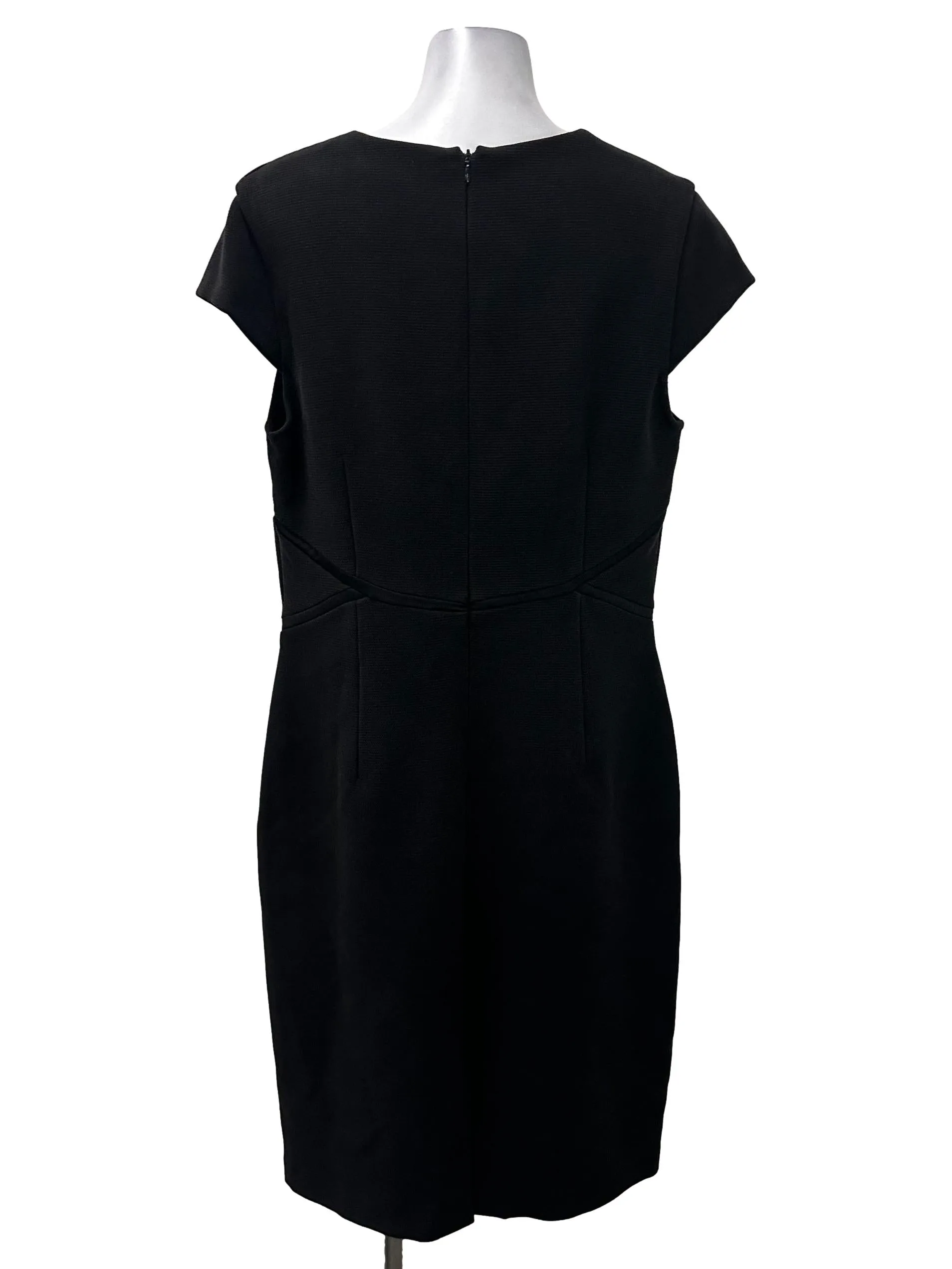 Black V Sheath Dress
