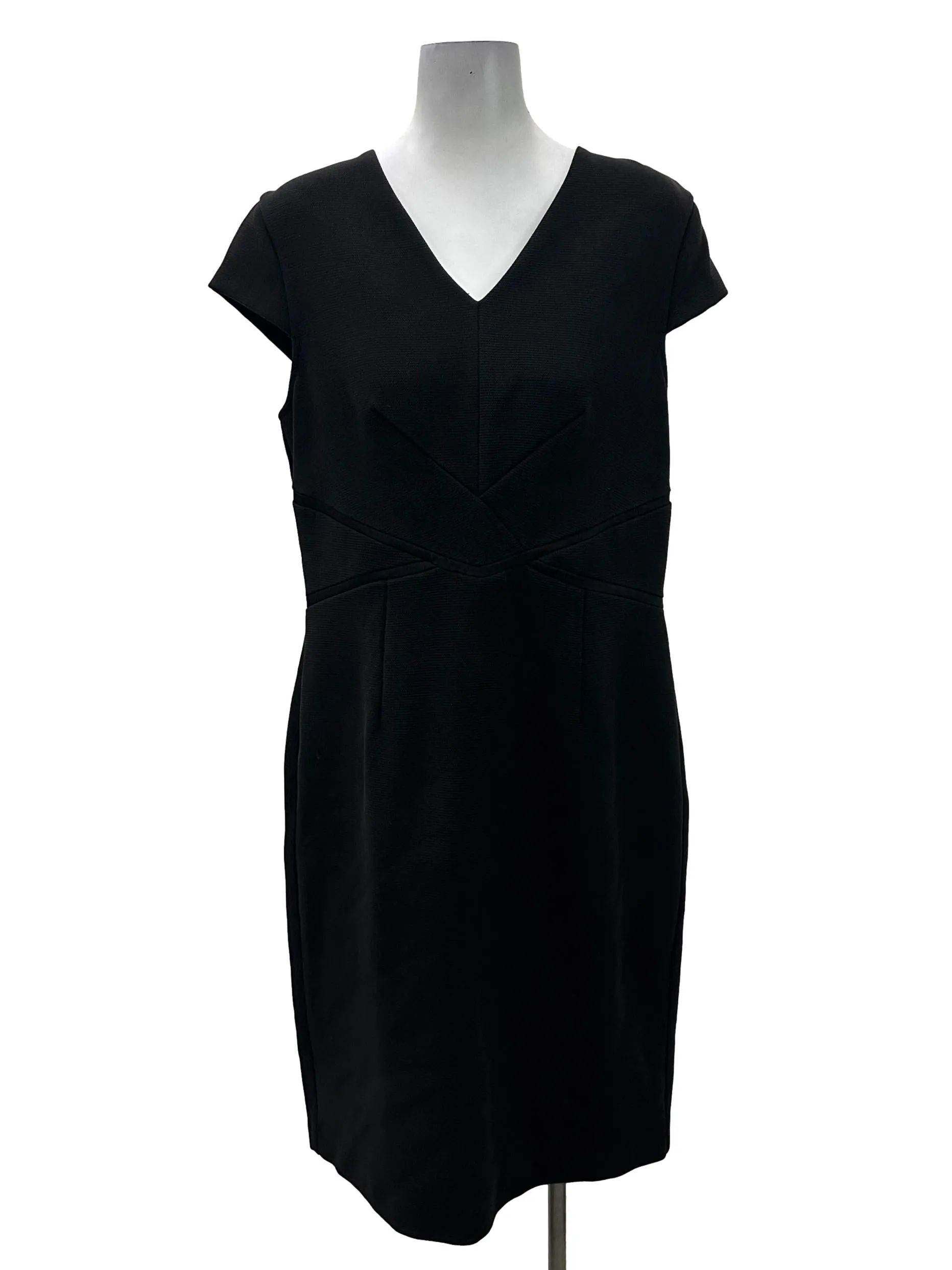 Black V Sheath Dress